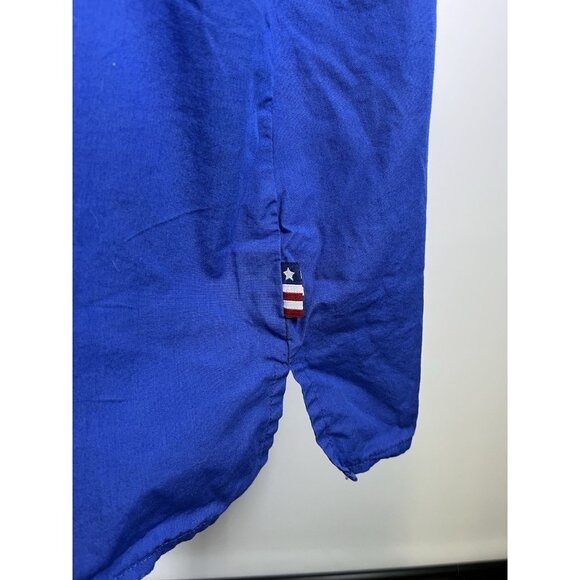 Disney Plus Vintage Blue Eeyore Embroidered Loyal Stars Button Up Tank 3X Summer - Picture 7 of 8